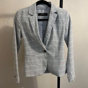 Zara Plaid Grey Blazer Jacket